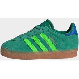 JD Sports adidas Chaussure lacets élastiques Gazelle Comfort Closure Enfants - Semi Court Green / Solar Green / Blue Bird, Semi Court Green / Solar Green / Blue Bird