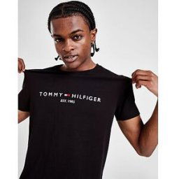 JD Sports Tommy Hilfiger T-shirt Logo Brodé Homme - Black, Black