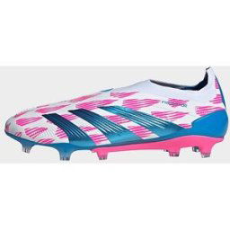 JD Sports adidas Chaussure sans lacets Predator Elite Terrain souple - Cloud White / Solar Blue / Solar Pink, Cloud White / Solar Blue / Solar Pink