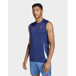 JD Sports adidas Maillot d'entraînement sans manches France - Dark Blue, Dark Blue