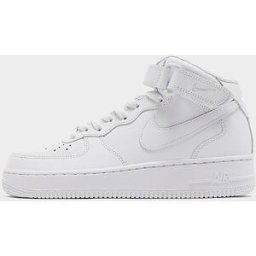 JD Sports Nike Air Force 1 Mid Femme - White/White/White, White/White/White