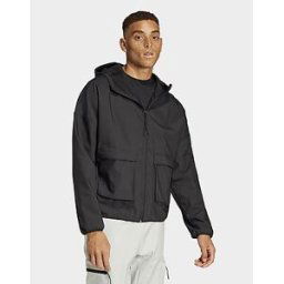 JD Sports adidas Veste à capuche entièrement zippée City Escape Premium - Black, Black