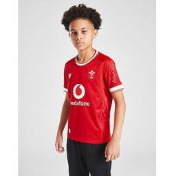 JD Sports Macron Maillot Domicile Pays de Galles Rugby 2024 Junior - Red, Red