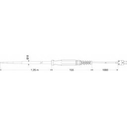 Greisinger GKF 125 Sonde à piquer -65 à 200 °C sonde K