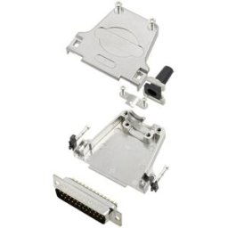 TRU COMPONENTS TCDTZF25DMPK 7708992 Kit embase SUB-D mâle 180 ° Nombre de pôles: 25 fût à souder 1 pc(s)