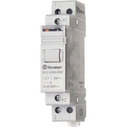Télérupteur pour profilé Finder 20.21.8.024.4000 1 NO (T) 24 V/AC 16 A 4000 VA 1 pc(s)