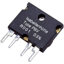Résistance de mesure Isabellenhütte PBV 0.02 0.02 Ω 10 W (L x l x H) 22 x 4 x 17 mm 1 pc(s)