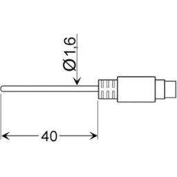 Greisinger GLF 401 MIN Sonde aérienne -25 à 70 °C sonde Pt100
