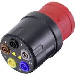 Adaptateur de mesure VOLTCRAFT VMA-3L 16 mâle CEE 16 A 5 pôles - femelle 4 mm gris foncé, rouge