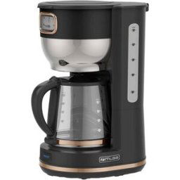 Muse MS-220 BC Cafetière noir Nombre de tasse=10 verseuse en verre, fonction de conservation de la chaleur