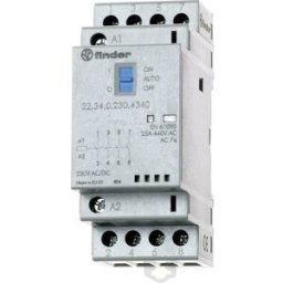 Finder 22.34.0.024.1320 Contacteur 4 NO (T) 24 V/DC, 24 V/AC 25 A 1 pc(s)