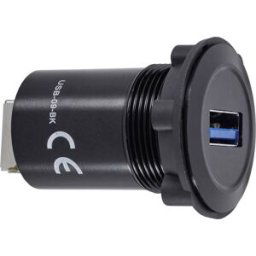 Adaptateur USB 3.0 USB femelle type A vers USB femelle type B TRU COMPONENTS USB-09-BK 1243951 1 pc(s)