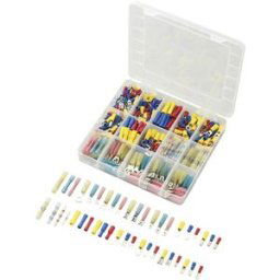 TRU COMPONENTS 739925 Assortiment de cosses à sertir 0.50 mm² 2.50 mm² bleu, jaune, rouge, blanc 382 pc(s)