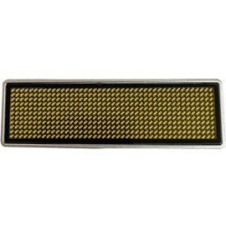 Badge porte-noms LED Shenzhen LeSun 125912 orange 44 x 11 Pixel (l x H x P) 93 x 30 x 6 mm 1 pc(s)