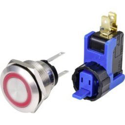 TRU COMPONENTS TC-9201352 Bouton-poussoir 250 V 15 A 1 x On/Off à rappel rouge IP65 1 pc(s)