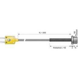 Sonde à visser B + B Thermo-Technik 0625 1445-06 -50 à +400 °C sonde: K étalonné dusine (sans certificat) 1 pc(s)