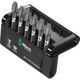 Wera Mini-Check Impaktor 3 05057692001 Jeu dembouts 6 pièces vis Pozidriv technologie Impactor