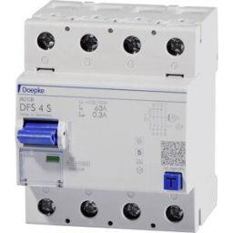 Doepke 09146905 DFS4 063-4/0,30-A S 4polig 63/0,3A Interrupteur différentiel à courant résiduel A 4 pôles 63 A 0.3 A 230 V, 400 V