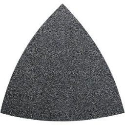 Set feuilles abrasives Delta avec bande auto-agrippante, non perforé Fein 63717082033 Grain 60, 80, 120, 180, 240 Cote dencoignure 80 mm 50 pc(s)