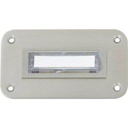 Heidemann 70142 Plaque de sonnette avec porte-nom simple acier inoxydable 24 V/1 A