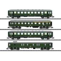 MiniTrix 18709 Lot de 4 voitures particulières N Trafic local de la DB, MHI