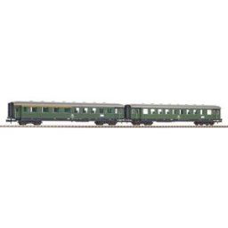 Piko N 40621 Lot de 2 wagons de train à câbles à tablier de la DB 1ère / 2ème classe