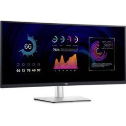 Moniteur LED Dell P3424WE CEE F (A - G) 86.4 cm 34 pouces 3440 x 1440 pixels 21:9 5 ms HDMI™, DisplayPort, USB 3.1 (2è gén.), USB-A, USB-C® IPS LED