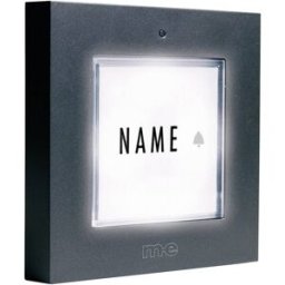 Plaque de sonnette simple m-e modern-electronics KTB-1 A anthracite 12 V/1 A