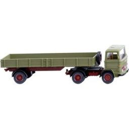 Wiking 051003 H0 Modèle réduit de camion Mercedes Benz Coulisse à rabat, vert roseau