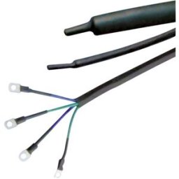 Hongshang ART002028 Gaine thermorétractable sans colle noir 19.10 mm 9.50 mm Taux de retreint:2:1 Marchandise vendue au mètre