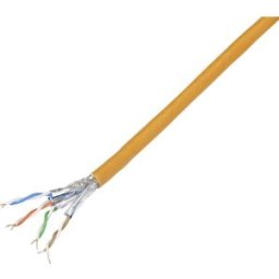 TRU COMPONENTS Câble réseau CAT 7 S/FTP 4 x 2 x 0.26 mm² orange 100 m