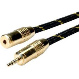 ROLINE GOLD Câble prolongateur 3,5mm audio M / F, 2,5 m