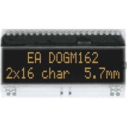 DISPLAY VISIONS Afficheur 7 segments 5.57 mm 3.3 V, 5 V Nombre de chiffres: 2 EADOGM162S-A.