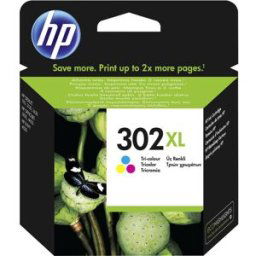 HP 302XL Encre dorigine cyan, magenta, jaune F6U67AE Encre
