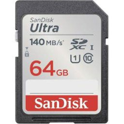SanDisk SDXC Ultra 64GB (Class 10/UHS-I/140MB/s) Carte SDHC 64 GB UHS-Class 1 étanche, résistance aux chocs