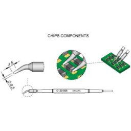 JBC Tools C120006 Panne de fer à dessouder forme coudée Taille de la panne 0.5 mm Contenu 1 pc(s)