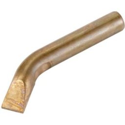TOOLCRAFT TO-7766193 Panne de fer à souder forme de burin, coudée Taille de la panne 22 mm Longueur de la panne 155.5 mm Contenu 1 pc(s)