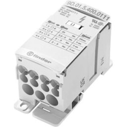Finder 9D.01.5.400.0111 Répartiteur blanc 12 pôles 35 mm² 400 A 1000 V/AC, 1500 V/DC Type de conducteur = L, N, PE