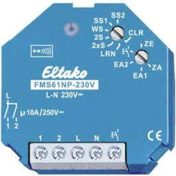 FMS61NP-230V Eltako sans fil Actionneur de commutation interrupteur à impulsion 1 canal encastré Puissance de coupure (max.) 2000 W Portée max. 100 m
