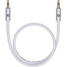 Jack audio Câble de raccordement [1x Jack mâle 3.5 mm - 1x Jack mâle 3.5 mm] 3.00 m noir contacts dorés, conducteur OFC Oehlbach i-Connect J-35