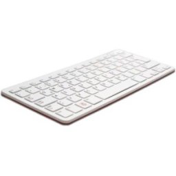 Raspberry Pi® RPI-KEYB (US)-RED/WHITE USB Clavier anglais US, QWERTY blanc, rouge hub USB