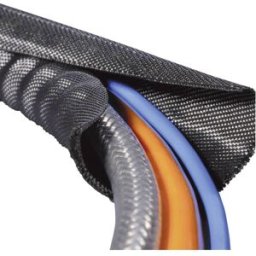 Gaine tressée HellermannTyton Twist-In 25 170-01015 noir polyester 19 à 25 mm 2 m