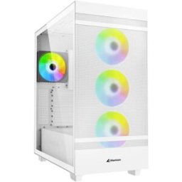 grande tour Sharkoon Rebel C50 RGB ATX Boîtier PC blanc