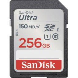 SanDisk SDXC Ultra 256GB (Class 10/UHS-I/150MB/s) Carte SDXC 256 GB UHS-Class 1 étanche, résistance aux chocs