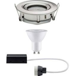 Paulmann Nova Spot encastrable pour salle de bains LED GU10 7 W IP65 fer (brossé)