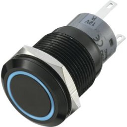 Bouton-poussoir antivandalisme TRU COMPONENTS LAS1-AGQ-11E/B 702182 250 V/AC 5 A 1 x Off/(On) IP67 à rappel 1 pc(s)