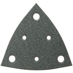 Feuille abrasive Delta avec bande auto-agrippante, perforé Fein 63717116016 Grain 240 Cote dencoignure 80 mm 50 pc(s)