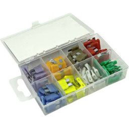 ESKA 340.750 Fusible plat standard pour voiture 4 A, 5 A, 7.5 A, 10 A, 15 A, 20 A, 25 A, 30 A violet, orange, marron, rouge, bleu, jaune, blanc, vert 80 pc(s)