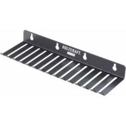 VOLTCRAFT ML-1 OR Support pour cordon de mesure ML-1 OR avec 14 encoches (73 x 5,3 mm) (L x l x H) 280 x 85 x 32 mm noir