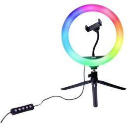 DÖRR Vlogging Kit VL-26 RGB Anneau lumineux LED Nombre de LEDs=130